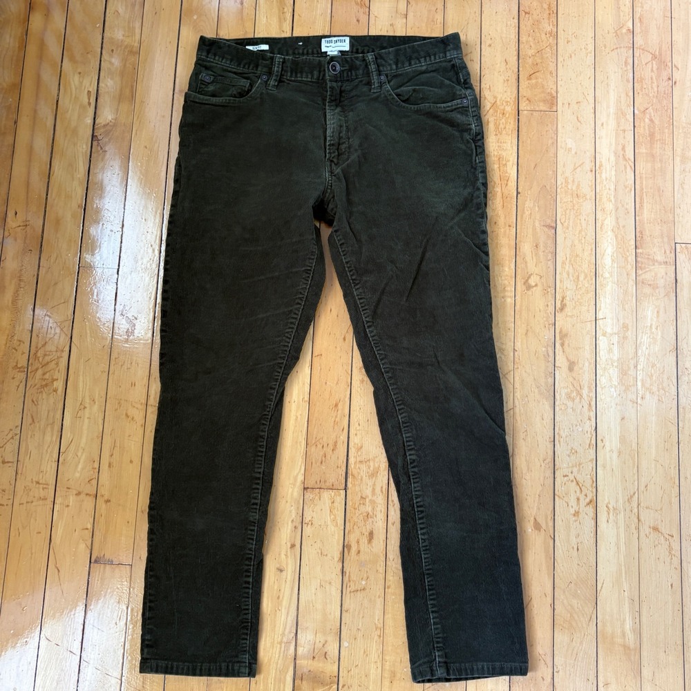 Todd Snyder Slim Fit Stretch Corduroy Pants Mens 31x29 Preppy Casual - Picture 2 of 14